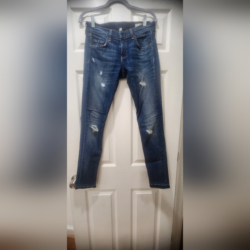 Blue Distressed Jeans
